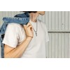 Collar para Hombre │ Piedra Negra con Correa de Cuero