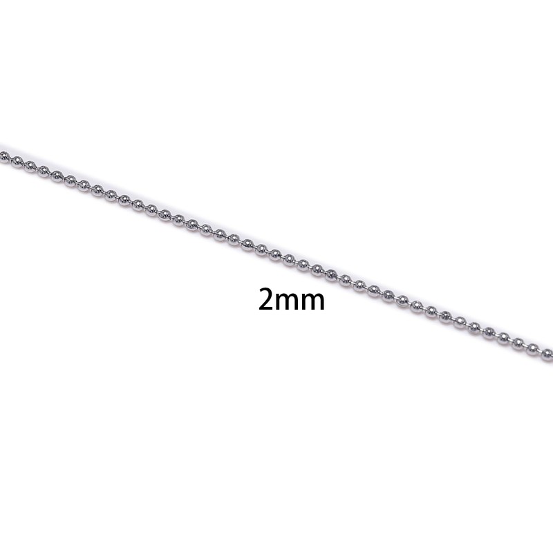 5m Ball Bead Chain 2mm Stainless Steel Bead Chain Roller