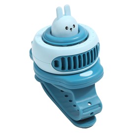 Innovative Cartoon Children's Watch Fan USB Students Portable Small Mini Hand Ring Fan Blue