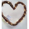 Lighted Heart Wreath with Battery Powered LED Lights for Proposal,
