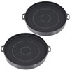2-Pack Carbon Charcoal Filter 210mm & 32mm for Bosch Neff