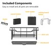 AIDERLY Narrow Dish Drying Rack for Kitchen Counter Auto Drain