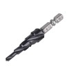 Vearter 4-12mm Step Drill Bit for Metal, 5 Steps Uni