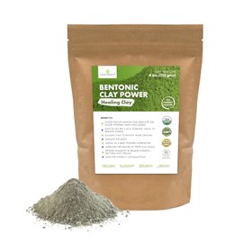 Cosmic Element Arcilla de bentonita en polvo 100% puro y sin refinar 4 onzas de arcilla de bentonita de calcio de calidad alimentaria premium – Desintoxicación y limpieza de metales pesados