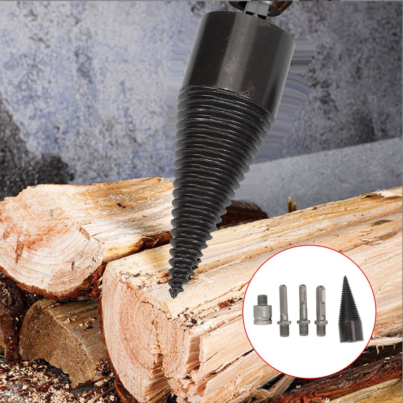 5Pcs Firewood Log Splitter Drill Bit Steel Wood Splitting Logs