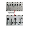 Pegitz Pegboard Peg Locks 50PCS (1/8 inch, Black)