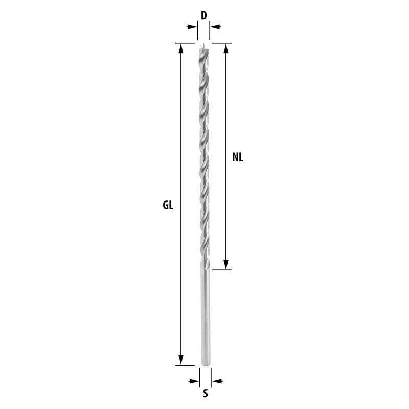 ENT 50447 Wood Twist Drill Bit Diameter 7 mm Extra