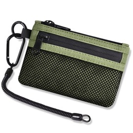 Pass Case, Coin Purse, Commuter Coin Case, Men's, Women's, Waterproof, Thin, Anti-Theft Design, Anti-Skimming Design, Stretchable, Includes Carabiner Included, Key Ring Included, Outdoors, Travel
