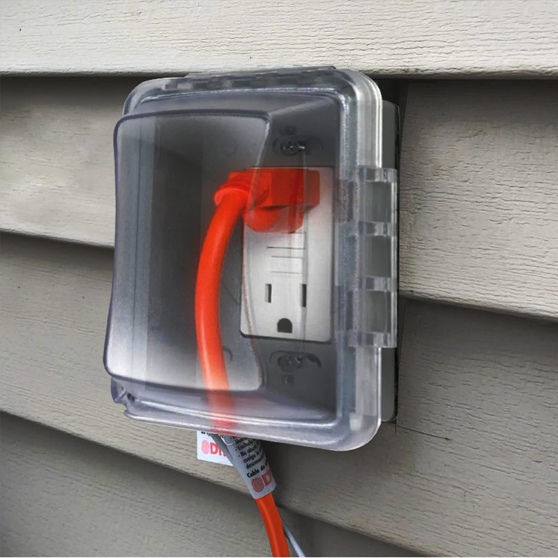 TayMac MM510C Single-Gang Horizontal/Vertical Weatherproof Receptacle Cover, 3.75 Inches Deep,