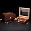 CIGARWONG Cigar Humidors Spanish Cedar Holds 25-35 Cigars Desktop Box