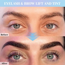 Lomansa Lash Lift and Color Kit, Eyelash Perm with Lash Curls & Vibrant Black Color, Salon-Quality Results for Women Beginner Salon Use