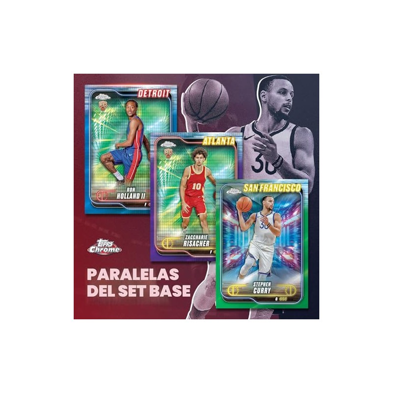 Baloncesto Topps Chrome 2024-25 - Sellado de fábrica - Mega