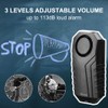 wsdcam 113dB Bike Alarm Wireless Vibration Motion Sensor Waterproof Motorcycle