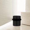 2-Pack Modern Cylindrical Floor Mounted Door Stops with Rubber Bumper,