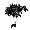500 x 9mm Black K Type Round Cable Clips