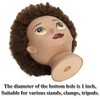 TKIMHEQ Afro Mannequin Head with 6 Inch Synthetic Hair Training