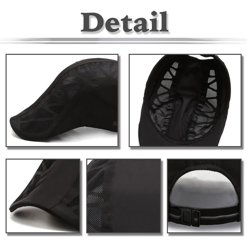 White Fang CA500 Men's Mesh Cap, Logo Hat, Running, Sports,