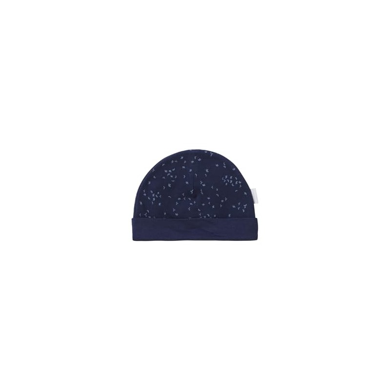 Noppies Unisex Baby Navar Reversible Allover Print Hat, Black Iris
