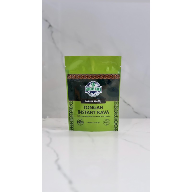 SINGHS Micronized Instant Kava Powder - Tongan Kava, 4 Ounce