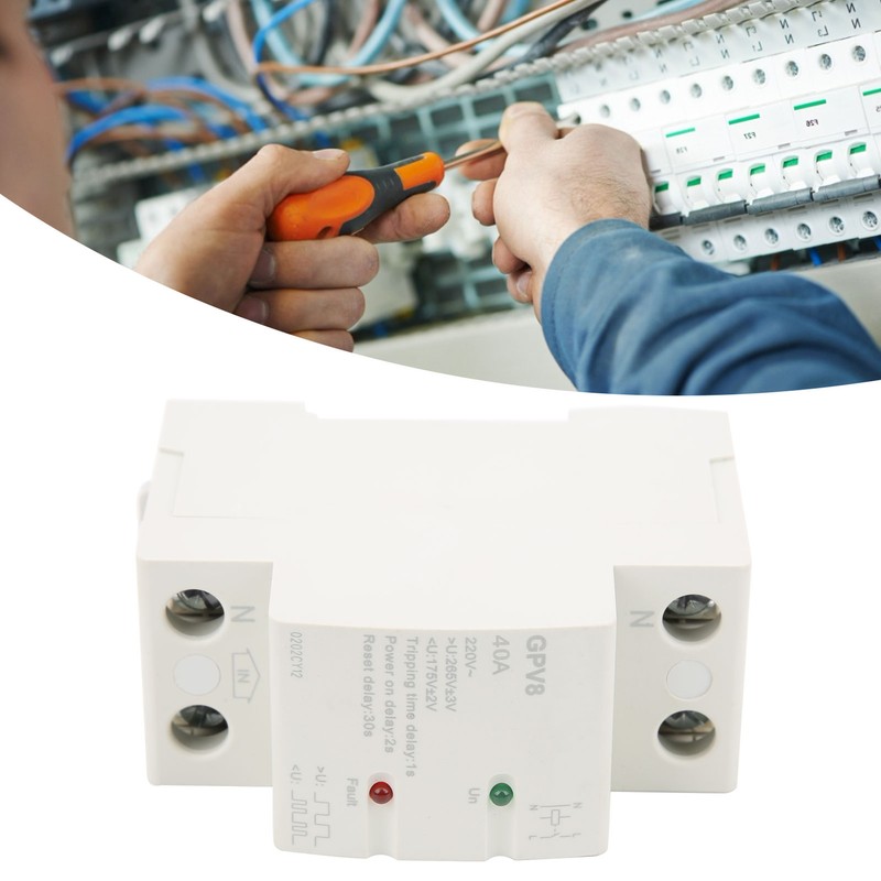 Voltage Protector GPV82pD Surge Protective Device Automatic Reset with LED