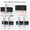 Wall Mount Mop and Broom Holder, HOMEASY Heavy Duty Stainless