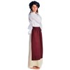 HEMAD Medieval Repanse Apron Made of Cotton Brown, Red, Green,