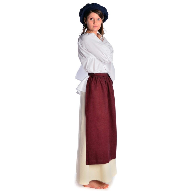 HEMAD Medieval Repanse Apron Made of Cotton Brown, Red, Green,