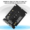 Adaptador NGFF a SATA, 2 en 1 Mini M.2 NGFF