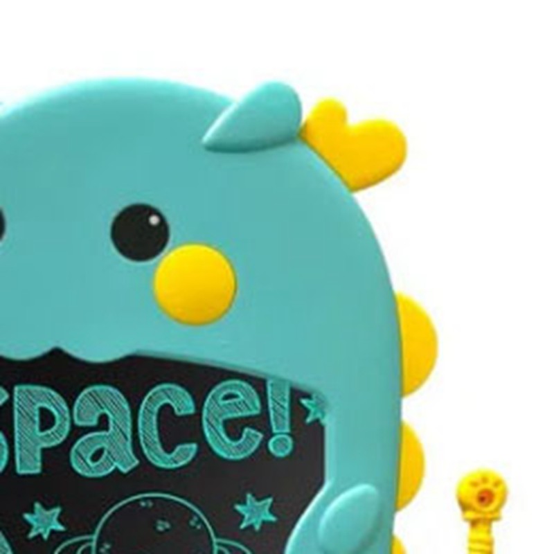 LCD Drawing Board Cute Dinosaur Shape Erasable Reusable Educational Colorful