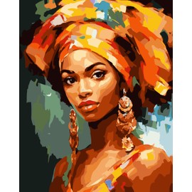 Fan House Paint by Number for Adults Beginner DIY Painting by Numbers Kits with Canvas 4 Brushes and Acrylic Paint, Oil Painting Kits Gift for Kids and Adults(Without Frame 16X20 Inch)-6