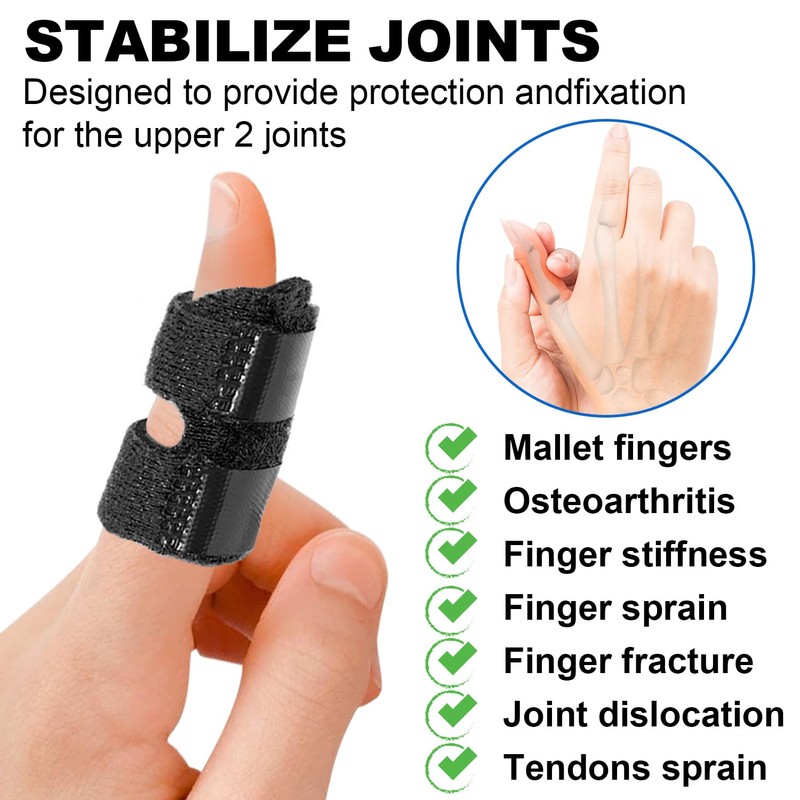 Trigger Thumb Splints, Finger Splint for Broken/Straightening/Arthritis, Breathable Thumb Brace