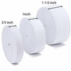 Sunmns 3 Rolls Sewing Stretch Elastic Band Spool Assorted Width