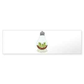 CafePress Sustainable Bumper Sticker 10"x3" Rectangle Bumper Sticker Car Decal (10 Pack)