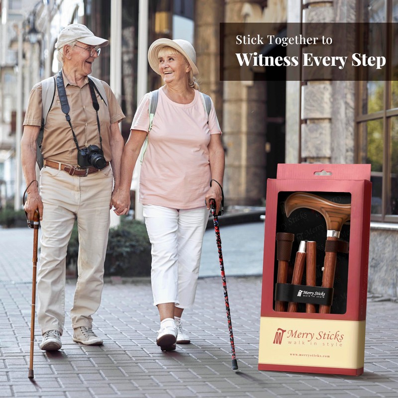 Merry Sticks Lightweight Foldable Walking Canes for Women and Men,