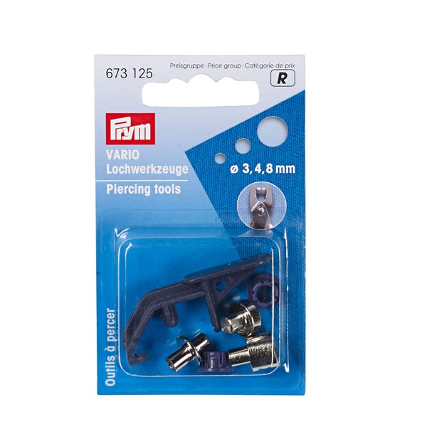 PRYM 673125 VARIO piercing tools for VARIO pliers, 1 set
