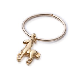 Tiny Horse Cartilage Earring 14k Gold Filled Earring, Horse Helix Hoop piercing colt, foal Jewelry