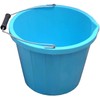 (Set of 3) Blue Plastic Builders Bucket 3 Gallon 14