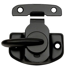 Designers Impressions 10 Pack 53638 Flat Black Cam-Action Window Sash Lock and Keeper