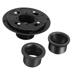 Shower Drain Base KIT include Shower Drain Base Flange, with Adjustable Ring&Rubber Gasket for Linear Shower Drain Installation