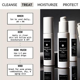 Naturium Vitamin C Super Serum Plus, cuidado facial suavizante, más retinol, ácido hialurónico, niacinamida y ácido salicílico, 1 onza