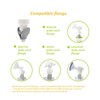 2Pcs Breastmilk Storage Bag Adapter Portable Convenient Use Wide Mouth