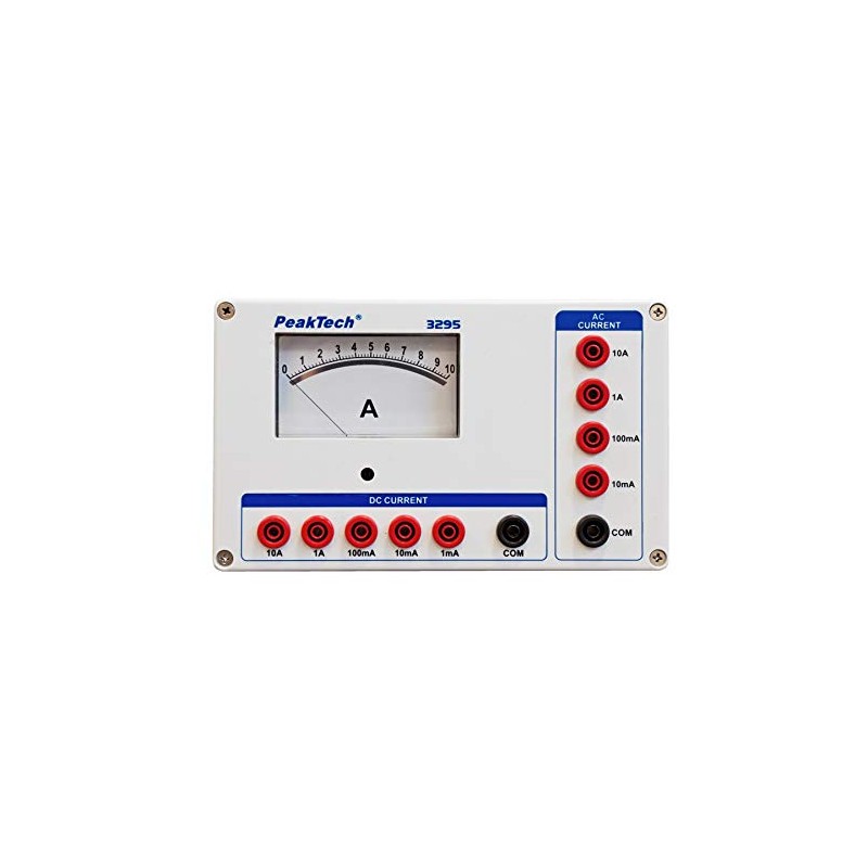 PeakTech 3295 Analogue Ammeter 1mA 10mA 100mA 1A10A AC/DC