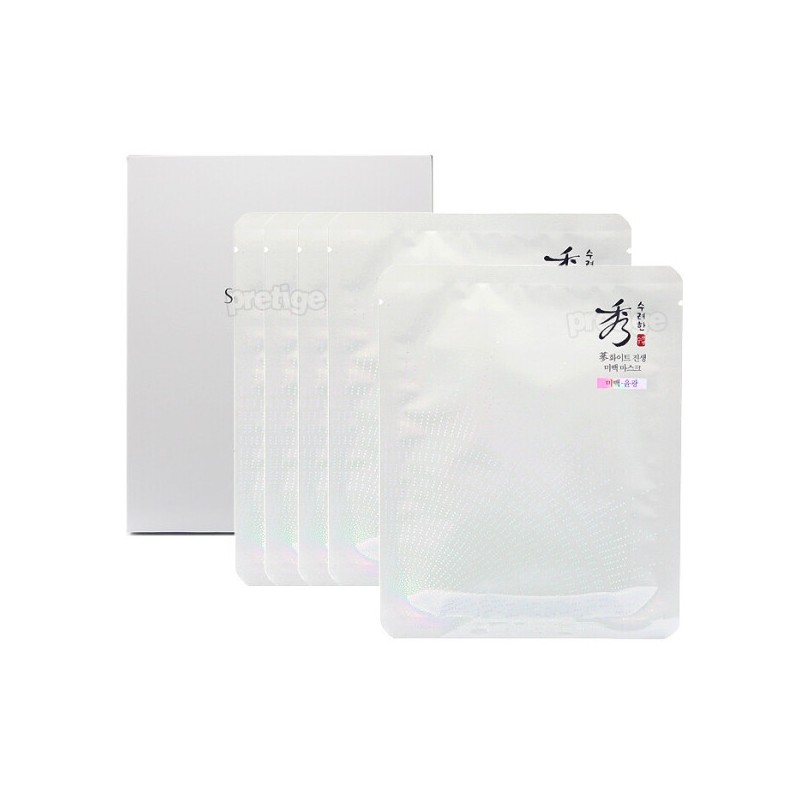 Su-ryeon White Ginseng Whitening Mask (5 sheets) + Sang-Hwang Cream