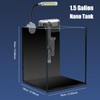 Craftsboys 1.5 Gallon Fish Tank Starter Kits, Nano Glass Aquarium