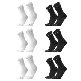 INBIKE Women's Socks for Bicycle Road Bike No-Slip Fit Reflective Unisex Breathable Socks Gift for Cycling Running Outdoor, Set6-Black, One size fits all