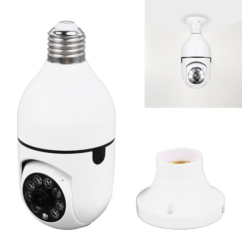 Light Bulb Security Camera Wireless 360 Degree Panoramic View 2