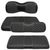 SAMXOMAP Golf Cart Seat Covers Front and Rear Waterproof and