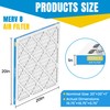 20x20x1 Air Filter,MERV 8,Furnace Air Filter for HVAC,Dust Defense-4packs by