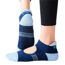 zfyanssee 3 Pairs Pilates Yoga Grip Socks, Non-slip Yoga Athletic Socks for Ballet,Hospital,Dance, Pilates,Yoga