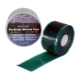 Proxicast Pro-Grade Extra Strong 30mil Weatherproof Self-Fusing Silicone Rubber Sealing Tape For Outdoor Antenna Coax & Electrical Cables, Hose/Pipe Leaks & Emergency Repairs (1.5" x 15' roll) - Green
